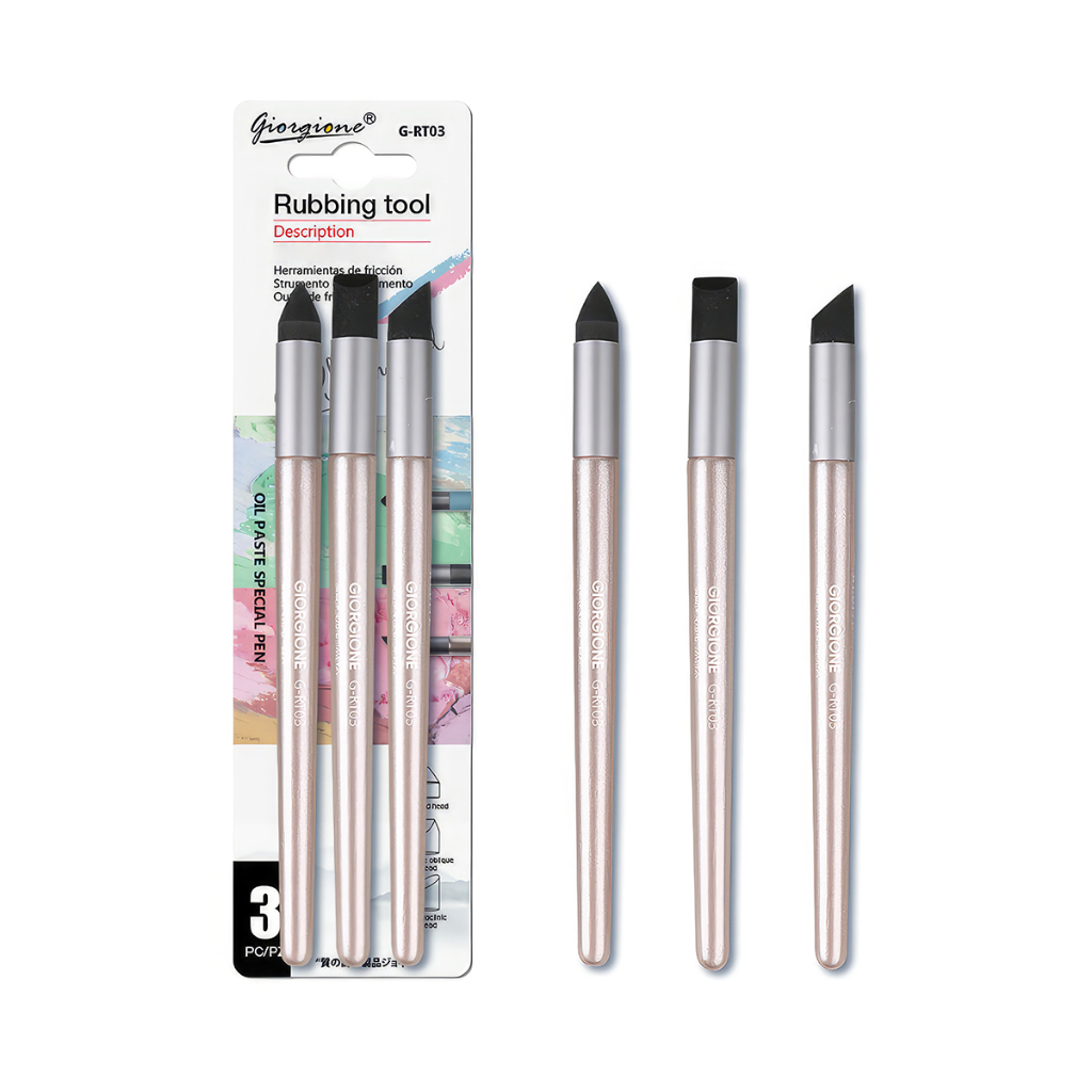 

[MINIMOO] Giorgione Sketch / Oil Pastel Rubbing Pen Set Pena Gosok Sketsa/Lukisan Cat Minyak G-RT
