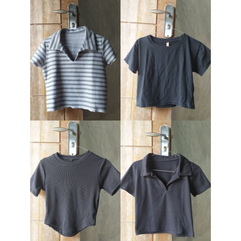 Preloved Crop top rajut dress murah