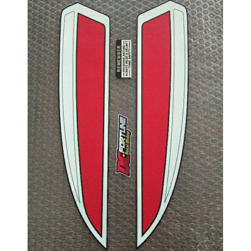 striping cb 125 merah versi brazil stiker polet tengki cb 125