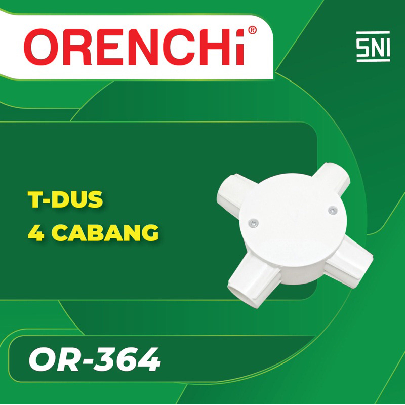 ORENCHI T-Dus 4 Cabang Putih OTD-364 / ORENCHI T Dus 4 Cabang OR-364 -Satuan-