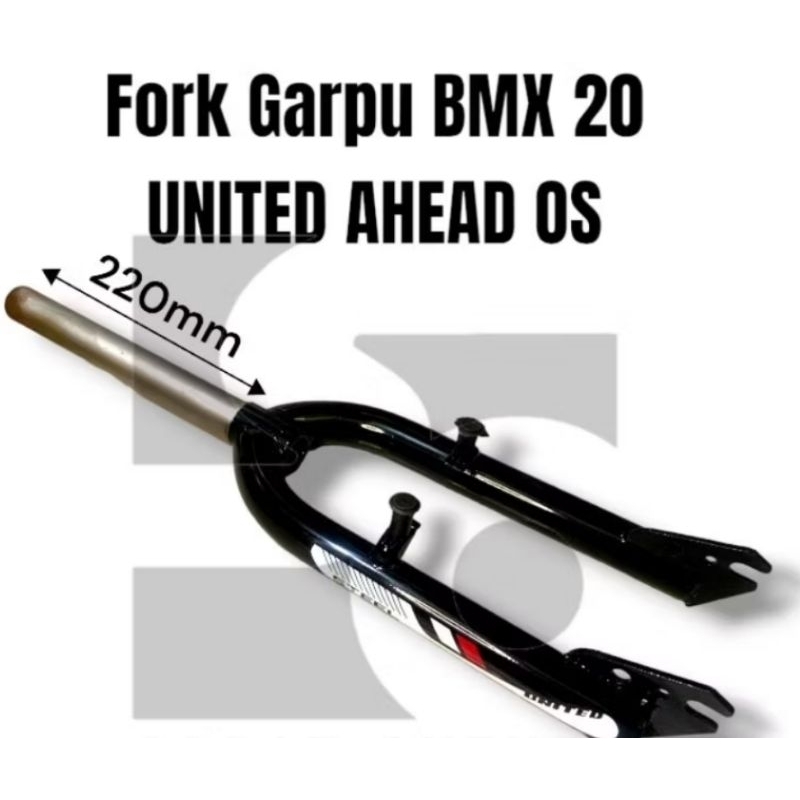 PORK BMX UNITED 20 INCHI OVERSIZE  WARNA HITAM