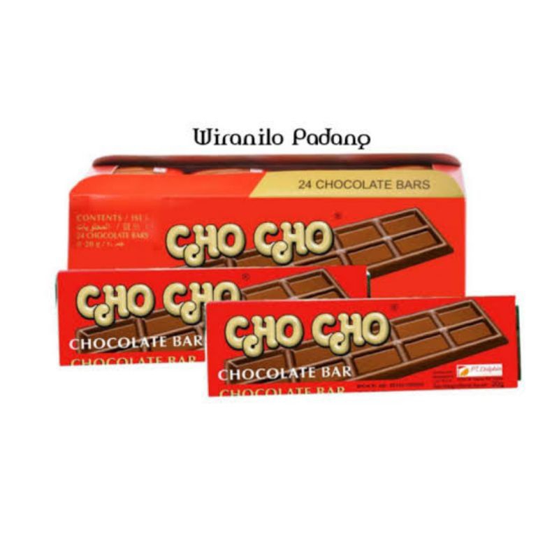 

CHO CHO CHOCOLATE BAR 1.000 1BOX ISI 24 PCS