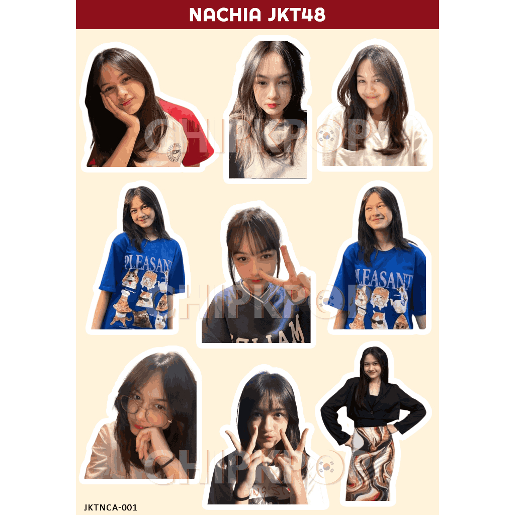 NACHIA STIKER JKT 48 I STIKER JKT 48 I JKT 48 NEW ERA I STIKER NACHIA JKT48 I STIKER HOLOGRAM JKT48