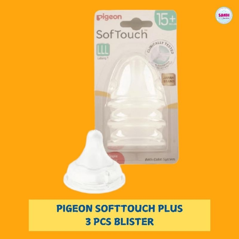 Dot Pigeon SoftTouch Plus (L/ LL / LLL)  peristaltic wide neck