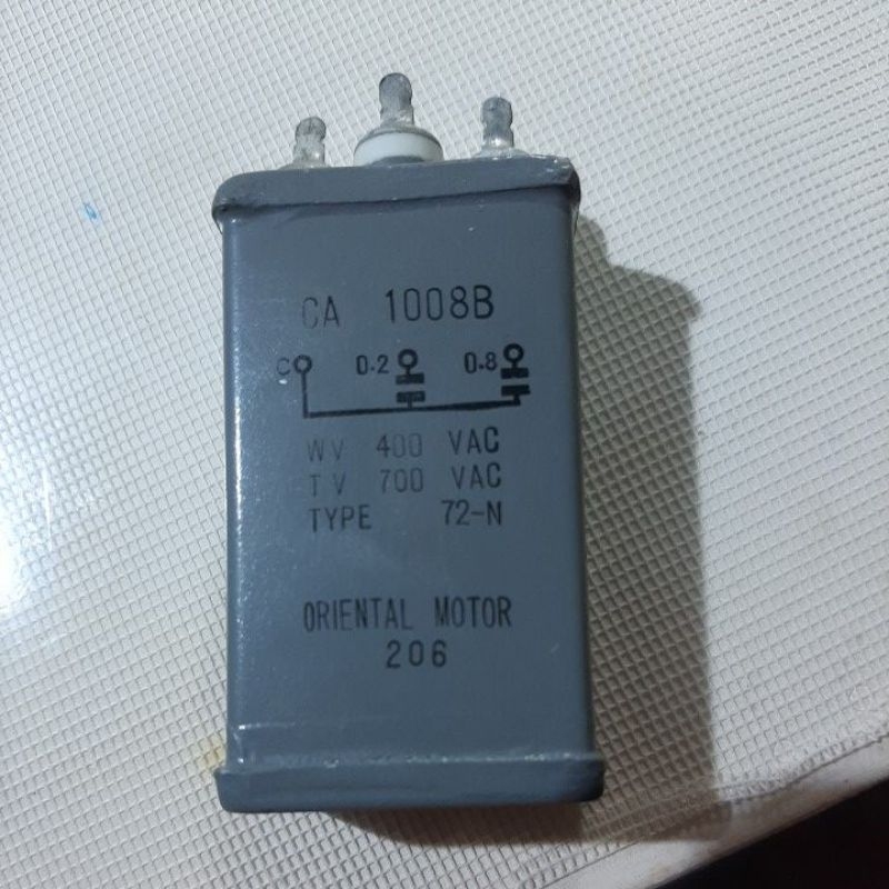 OIL CAPACITOR ( LONG LIFE) 0.22 uf and 0.82 uf 400VAC