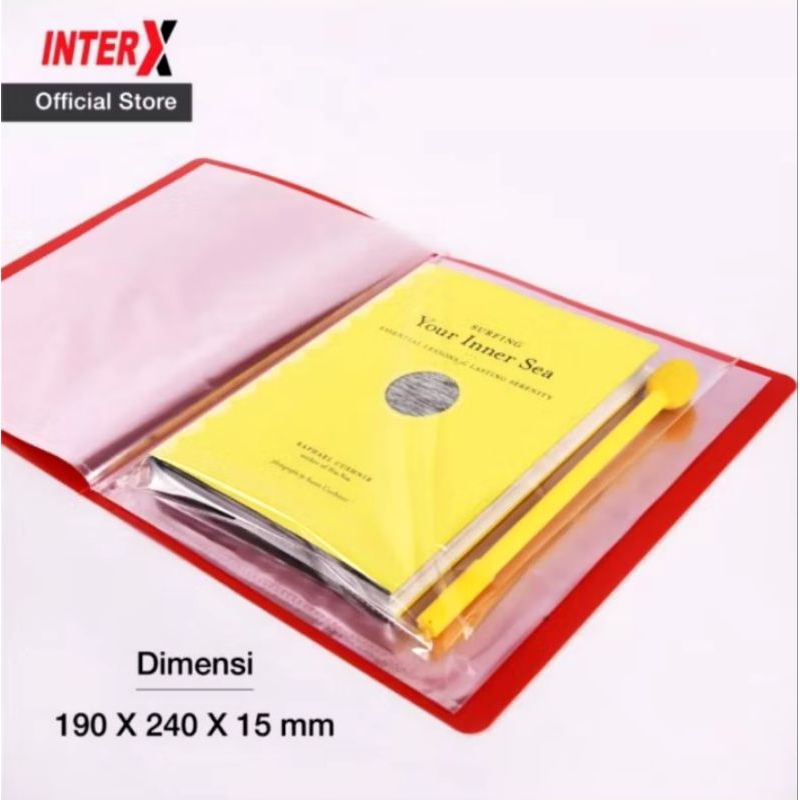 

Clear holder map folio a5 40 pocket/lembar