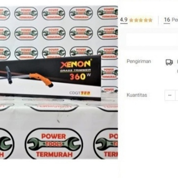 

Potong Rumput Cordless XENON 12V Grass Trimmer Baterai Cas Battery CDG