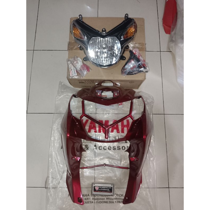 Tameng Depan Nouvo Z Vietkong Maroon Original