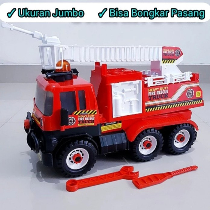 Mainan Truk Pemadam Kebakaran Jumbo Mobil Mobilan Fire Truck Besar