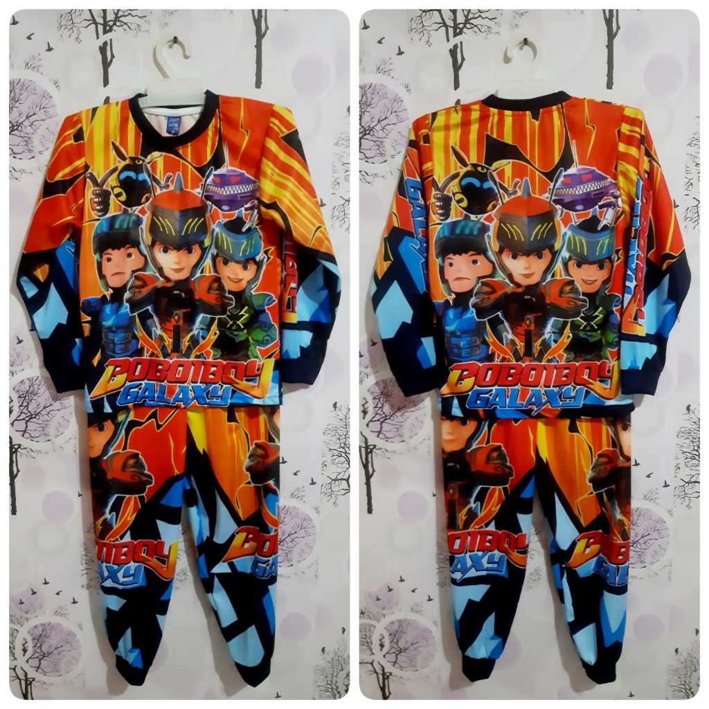 H BAROQAH | setelan boboiboy anak laki laki | setelan boboiboy halilintar | BAJU Anak Boboiboy Setel