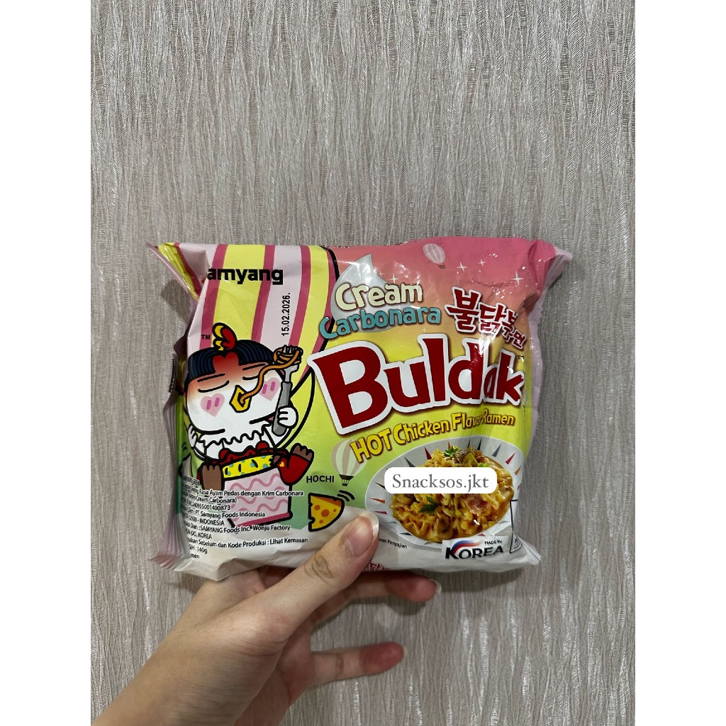 

SAMYANG CREAMY CREAM CARBONARA HOT CHICKEN FLAVOR RAMEN