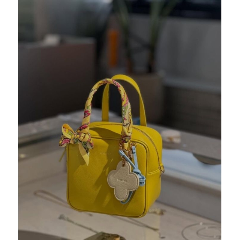 Fibreno Baguette Square Bag Lime - Original Korea