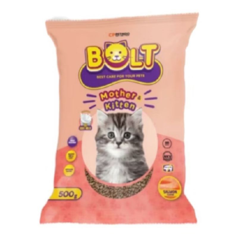 Bolt Mother & Kitten Dry Food 500gr Salmon