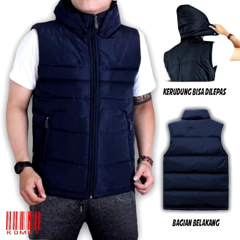 Rompi Parasut Murah Pria / Rompi Vest Outdoor Pria / Rompi Motor Pria Pelindung dada anti angin / Co