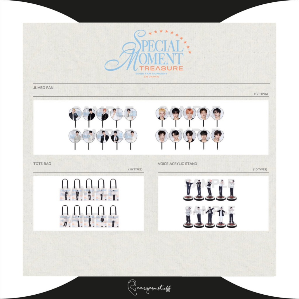 TREASURE SPECIAL MOMENT IN JAPAN FAN CONCERT 2025 OFFICIAL MERCHANDISE / MERCH / MD