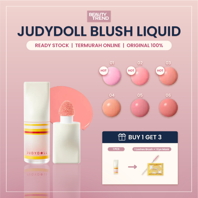 [BPOM ORI] JudyDoll Blush JudyDoll Liquid Blush JudyDoll Blush On Cair JudyDoll Perona Pipi