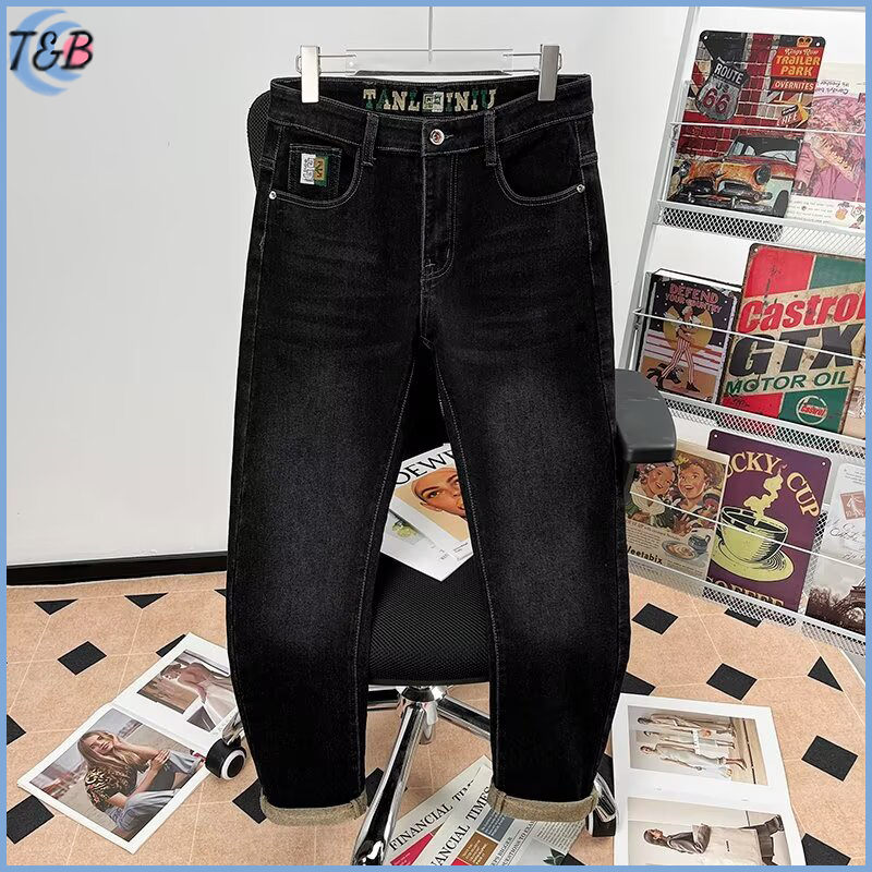Celana Jeans Panjang Pria Denim Slimfit Cowok abu-abu  hitam vintage celana jeans premium pria