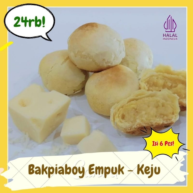 

Bakpia Premium Big Size - Bakpiaboy Empuk isi Keju (6Pcs/300gr)