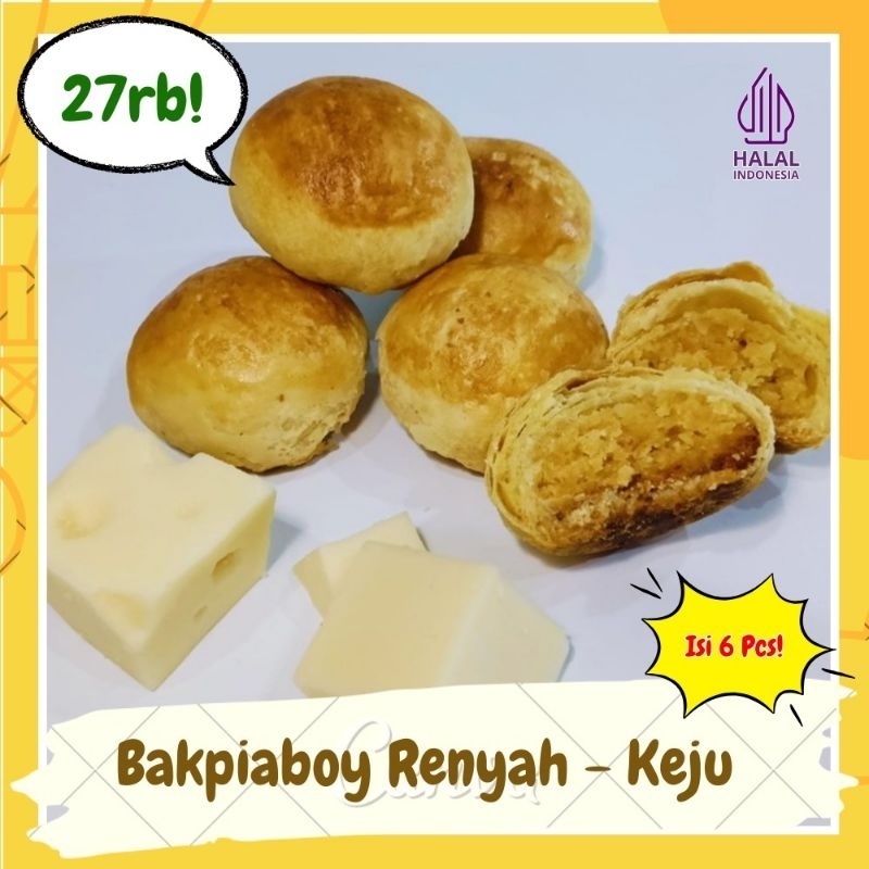 

Bakpia Premium Big Size - Bakpiaboy Renyah isi Keju (6Pcs/300gr)