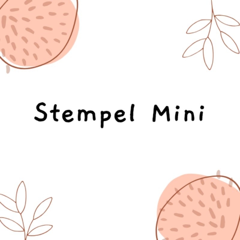 

Stempel Mini Ukuran 2.5cm x 0.7cm