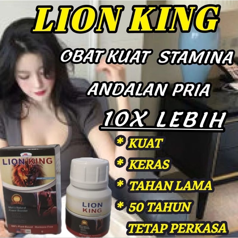Lion King Kapsul Ajaib Herbal Kuat Stamina Tahan Lama  Pria