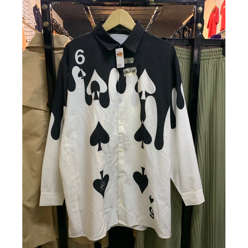 Kemeja Motif Unik Brand Travas Tokyo Size 2XL