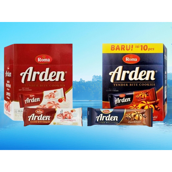

Roma Arden Chocolate / Yogurt Strawberry Cookies Mayora 1 Box 10 Pcs