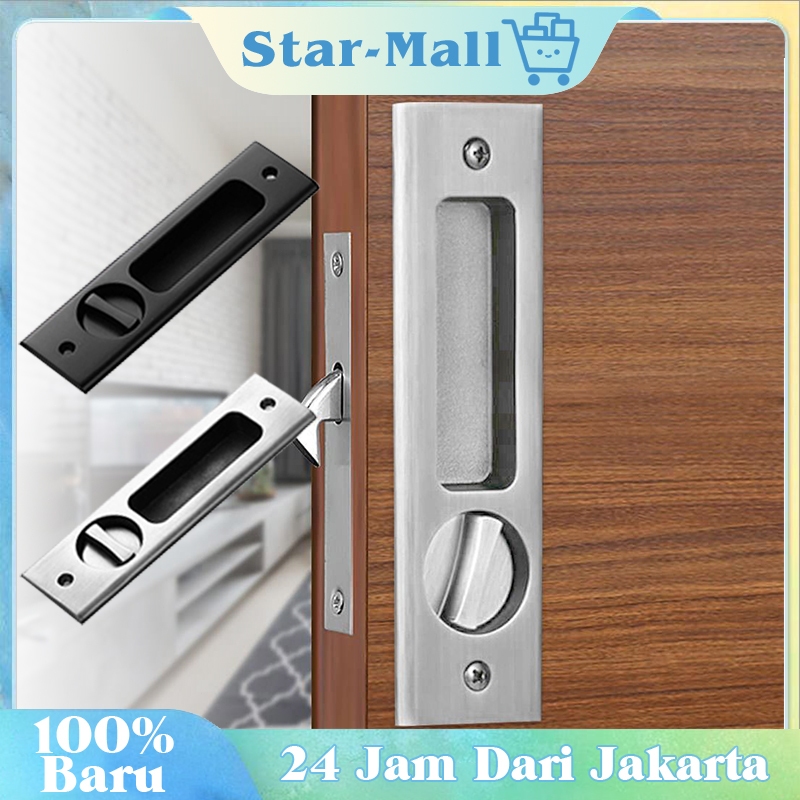 Handle Kunci Pintu Sliding Set Paduan Seng Handle Pintu Geser Sliding / Handle Pintu Geser Sliding