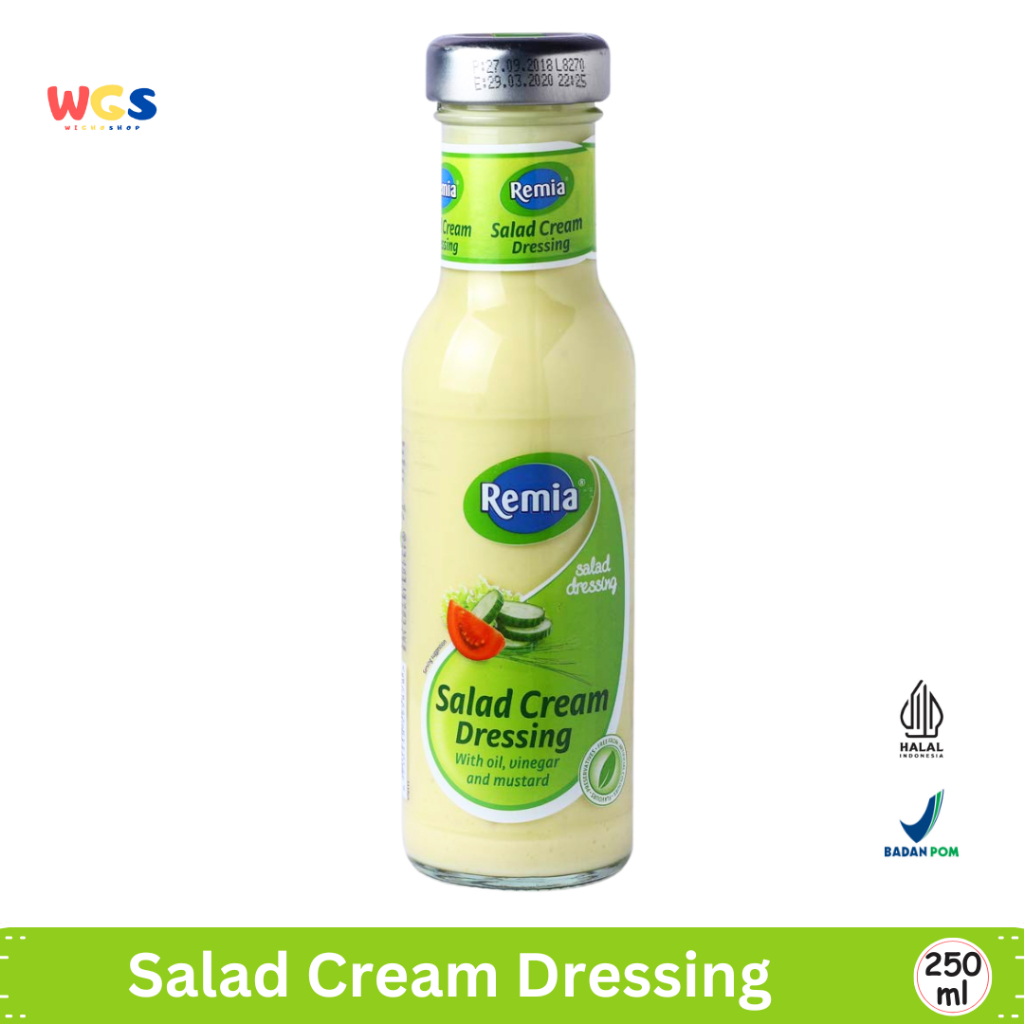 

Remia Salad Cream Dressing 250ml – Saus Salad Lezat dengan Minyak, Mustard dan Cuka