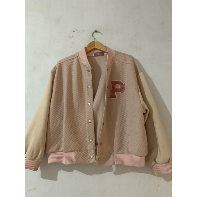 jaket parsiti pink cream