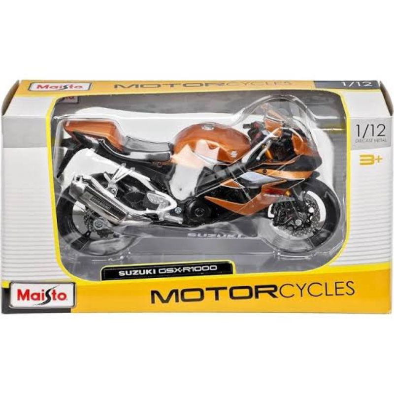 Diecast Motor Maisto Suzuki GSX R1000 Skala 1:12 Original