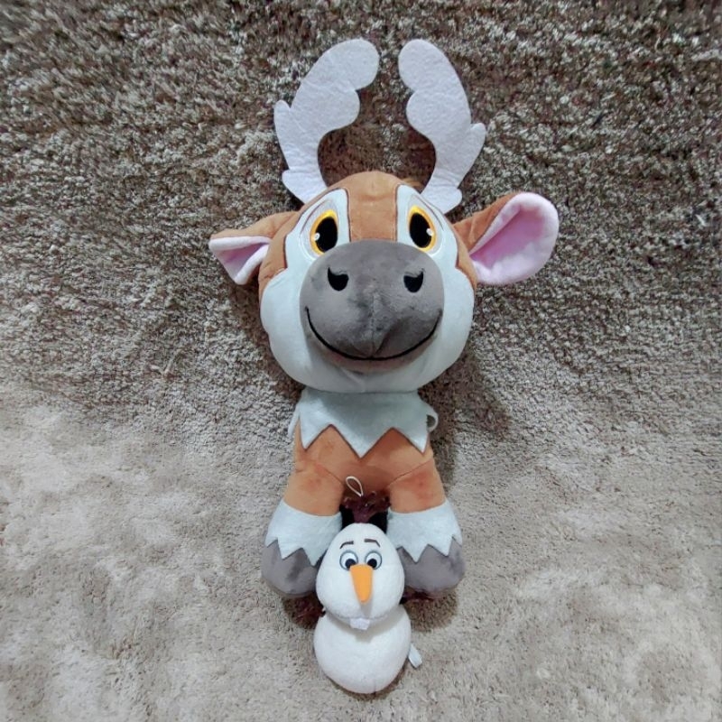 Boneka plush disney frozen olaf dan sven (set 2)