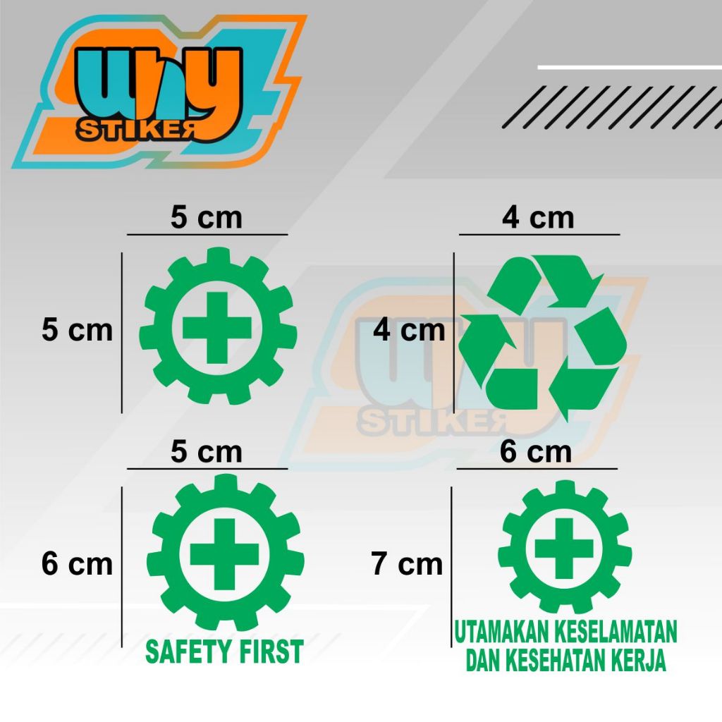 Sticker Stiker Catting Logo K3 Stiker Cutting Logo 3R