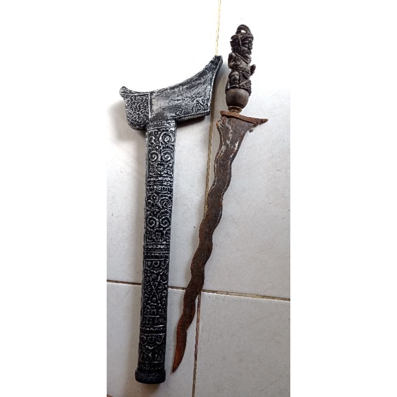keris Luk pamor kulit semangka