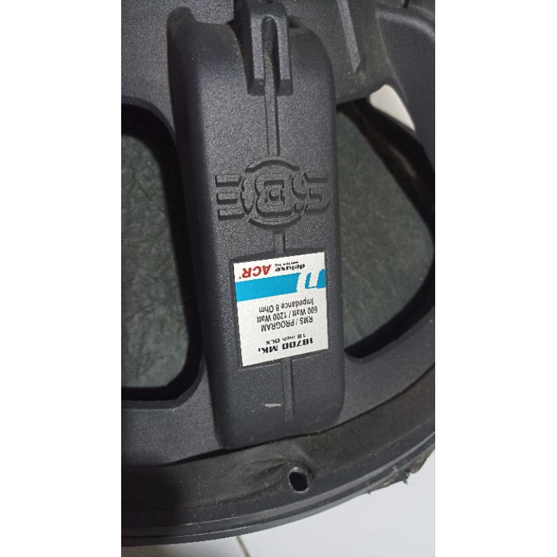 speker 18inc acr delux 18700 mk 1 bekas pemakaian rumahan