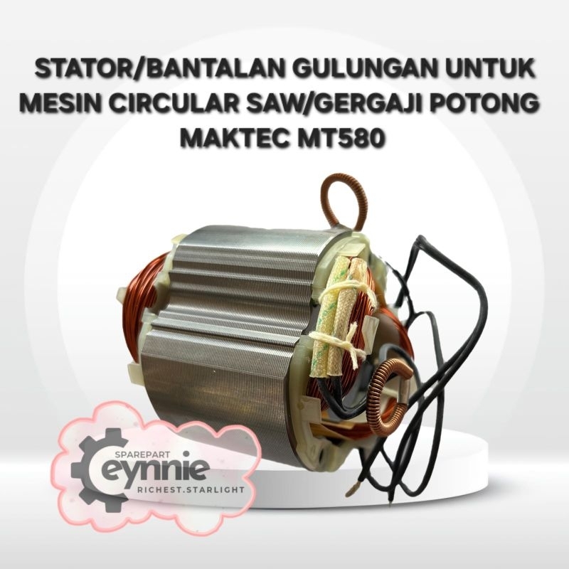 Uddjaya_ Stator Maktec Mt580 Mt583 Bantalan Gulungan Maktec Mt580 Mt583 Stator Bantalan Gulungan
