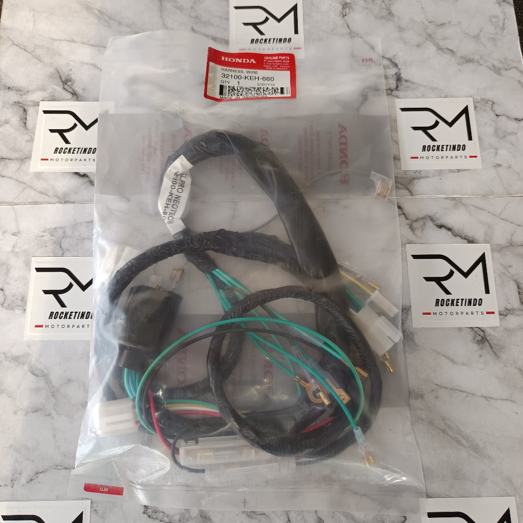32100-KEH-660 Harness Wire Asssy Kabel Body Honda GL Pro Neotek Mega Pro Old Non Stater Original