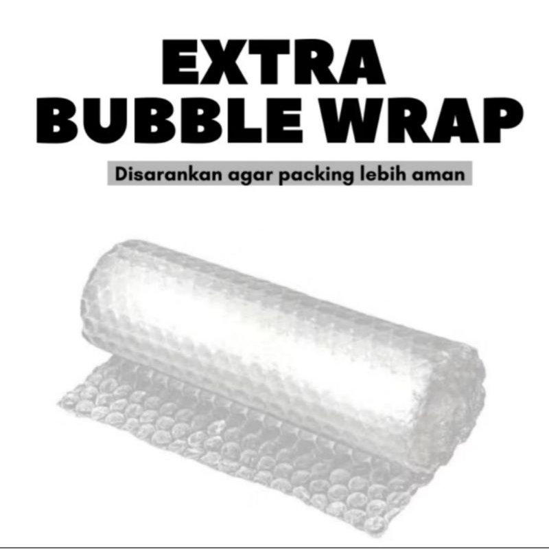 

packing tambahan bubble wrap atau kardus