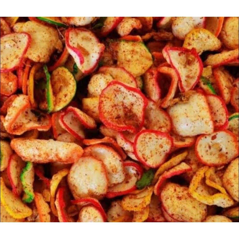 

krupuk koin pedas 200gr, 400gr