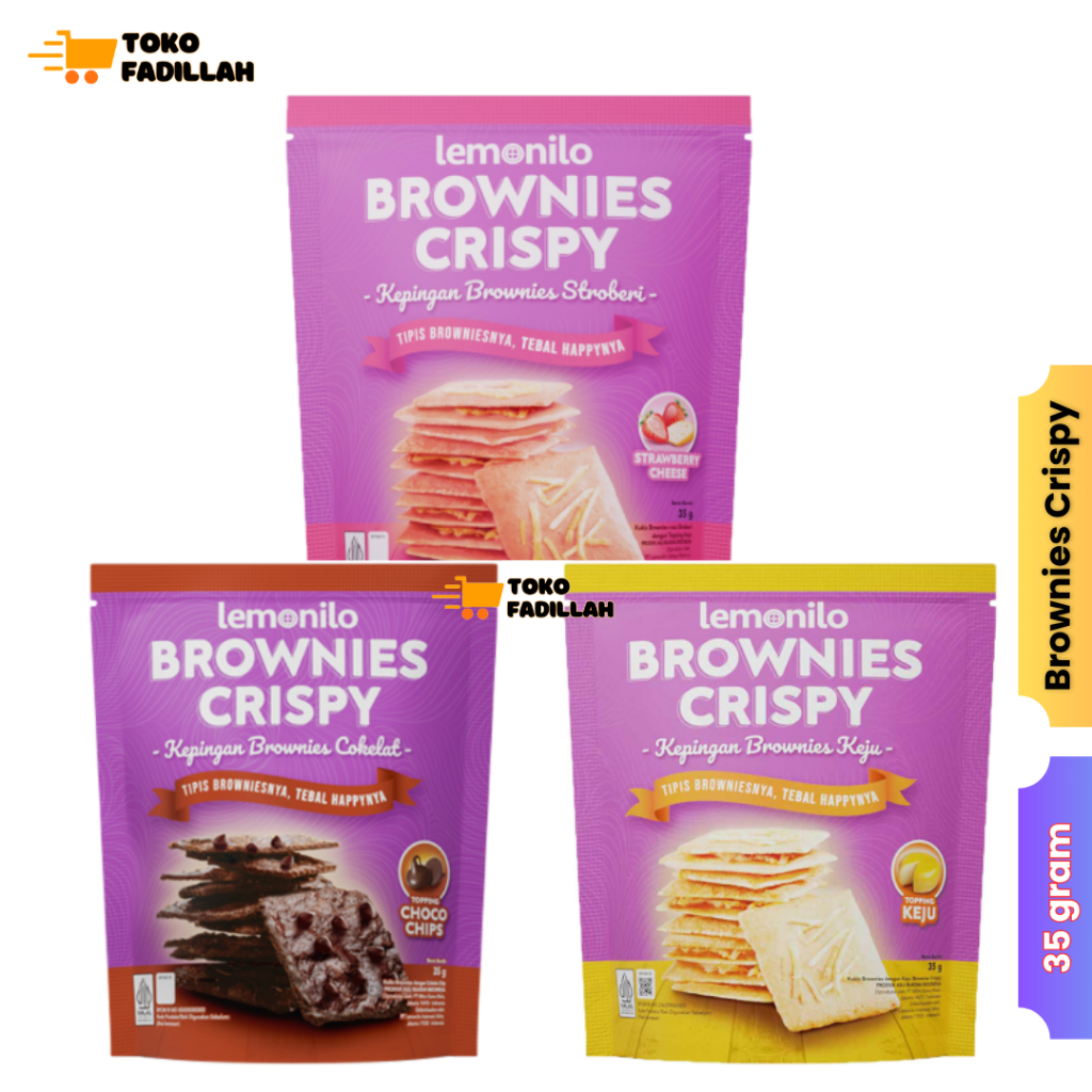 

Lemonilo Brownies Crispy - Cokelat / Keju / Strawberry