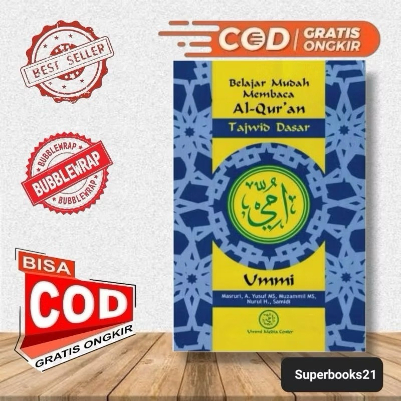 Buku Kitab Metode Ummi Umi Belajar Mudah Membaca Tajwid Dasar