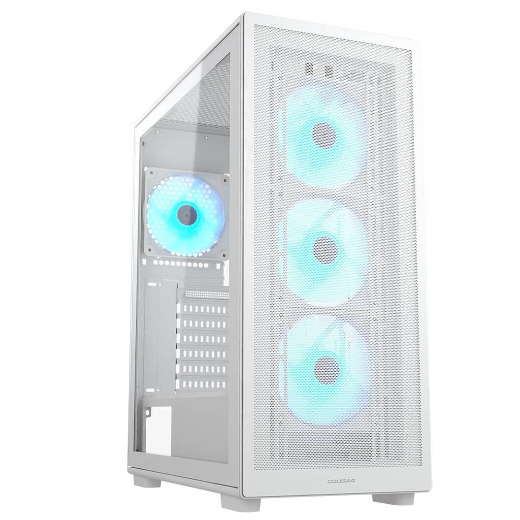 Casing PC Komputer Cougar MX220 MX-220 RGB | Mid Tower | ATX Case | 4 Fan RGB White Putih