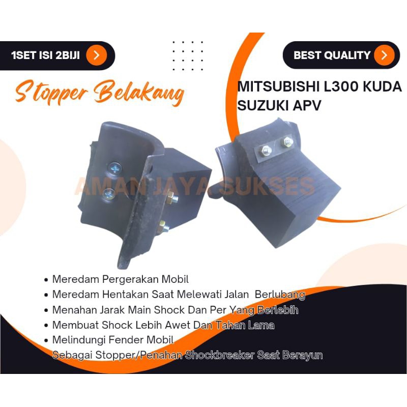 Karet Stopper Belakang L300 pickup, colte mini pickup, hiace pickup, SS, apv murah awet Bahan Ban Ha