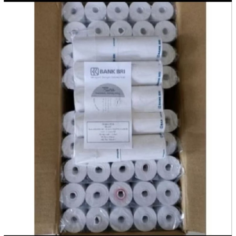 

Promo 100Pcs Kertas Thermal BRI 57x30mm 3Kg Coreles