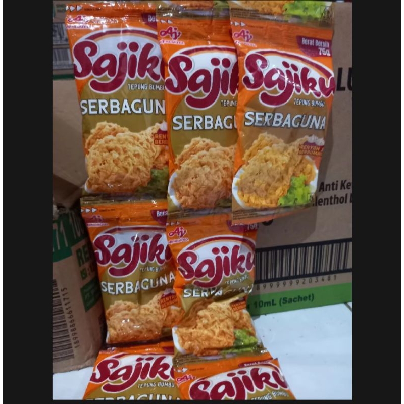 

SAJIKU 75 GR RENCENG isi 5 pcs dan 10 pcs Tepung Bumbu Serbaguna