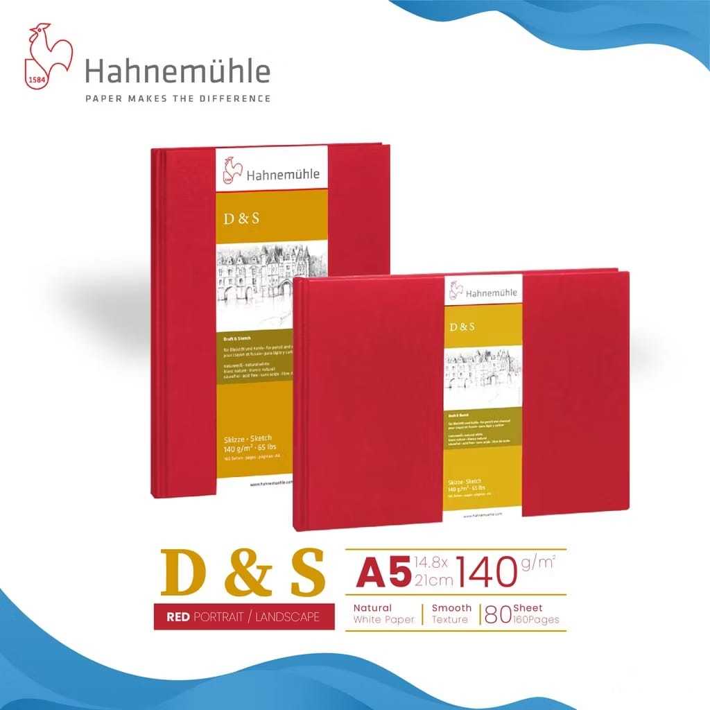 

Gramedia Tunjungan : Hahnemuhle Sketchbook D&S Red Portrait A5