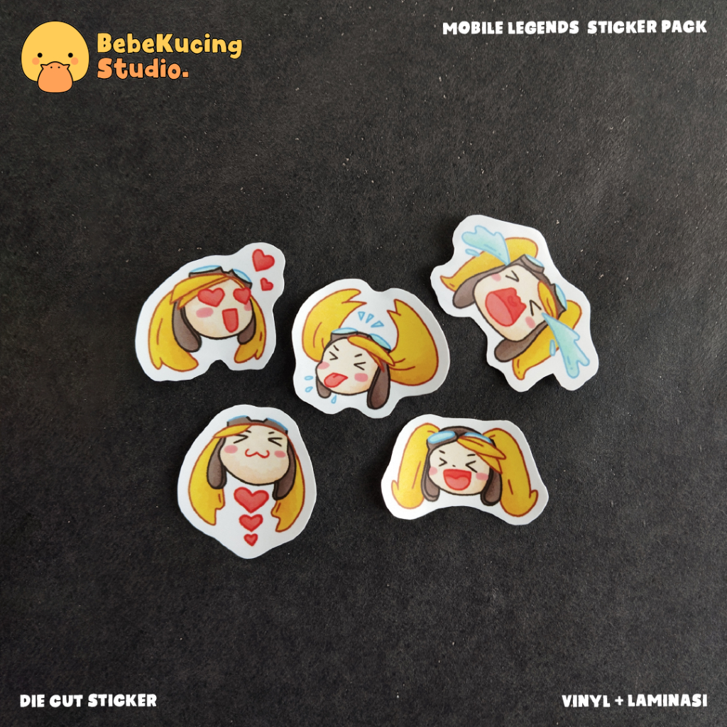 

Mobile Legends Sticker Pack/Sheet High Quality bahan Vinyl Waterproof + Laminasi