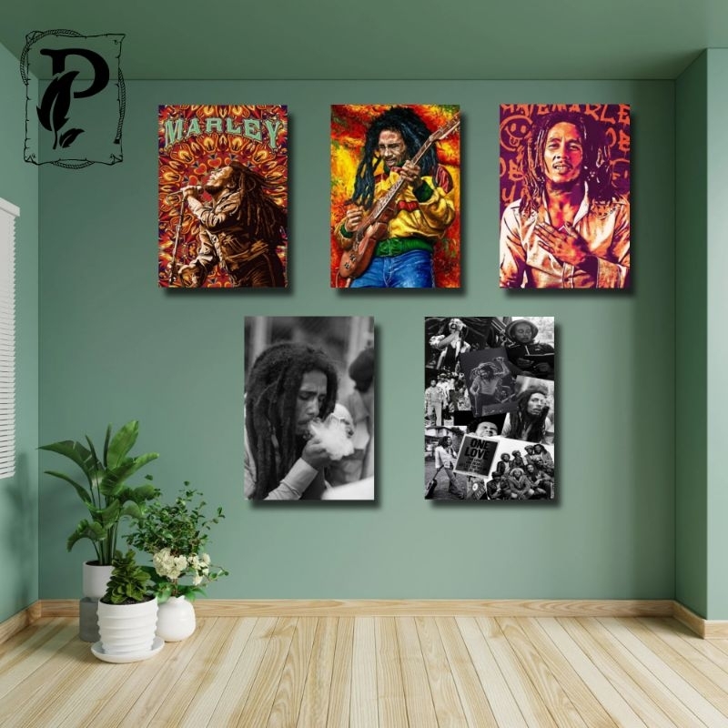 Pajangans.id|| Wall Decor, Hiasan Dinding, Poster Kayu Bob Marley