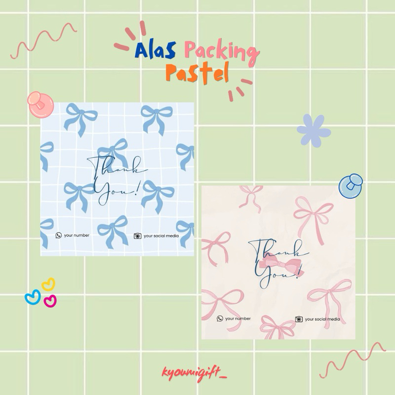 

[ isi 50 pcs] Alas packing aksesoris snack jualan termurah free plastik OPP