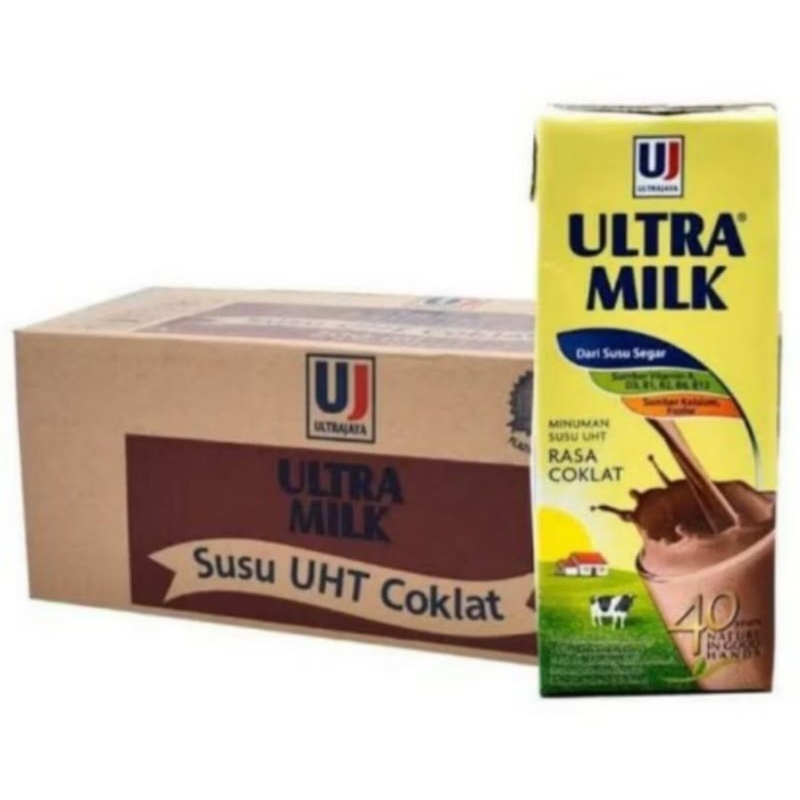 

Susu Ultra Milk coklat / Chocolate 200 ml 1 dus isi 24 pcs